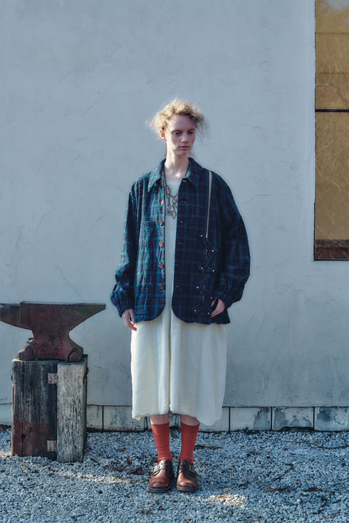 【YUTA MATSUOKA】"Fork Needle Punch Coach Jacket"